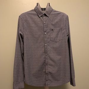 Penguin black and white patterned shirt.